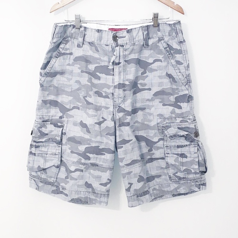 LEVI’S Cargo Shorts Gray Camo